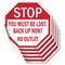 Signmission Stop You Must Be Lost. Back Up Now!, 4 inch X 4 inch, Vinyl Decal, 5PK OC-D-5PACK-4-84 - alternate 1