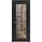 Sartodoors Solid French Door Clear Glass, Lucia 2466 Matte Black and Aluminum Strips, Single Regular Panel Fr LUCIA2466ID-BLK-18 x 84-Butterfly - alternate 1