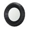 Homeroots 30" Black Solid Wood Round Accent Mirror 607304 - alternate 5
