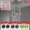 Delta Universal Showering Components H2OKinetic Pendant Raincan Shower Head with LED Light 57190-SS25-L - alternate 6