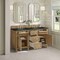 James Martin Vanities Lorelai 60" Double Vanity, Light Natural Oak, w/ 3 CM Phantome Eclos Top 424-V60D-LNO-3PHT - alternate 8