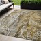 Homeroots 5' X 8' Brown Taupe And Gold Abstract Washable Indoor Outdoor Area Rug 577933 - alternate 1