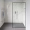 Fab Glass And Mirror Velvon Framed Divider, 34in x74in Fixed Panel with 3/8in SGCC Tempered Glass SHVL-34-74MB - alternate 7