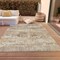 Homeroots 9' X 12' Ivory And Taupe Striped Washable Indoor Outdoor Area Rug 609550 - alternate 8