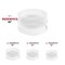 Smarty Had A Party 16 in White Round Plastic Trays with Lids, 25PK 9926WHCS-CASE - alternate 5