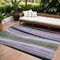 Homeroots 8' X 10' Artichoke Green Green And Black Abstract Washable Indoor Outdoor Area Rug 603668 - alternate 1