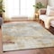 Homeroots 8' X 10' Linen Gray And Ivory Abstract Washable Indoor Outdoor Area Rug 616871 - alternate 9