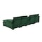 Homeroots 55" Green Fabric Modular USB Sleeper Sofa 568295 - alternate 7