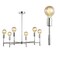 Jonathan Y Turing 28.5" Adjustable Height Metal LED Chandelier, Chrome JYL7458A - alternate 14
