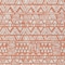 Homeroots 5' X 8' Coral And Ivory Southwestern Washable Indoor Outdoor Area Rug 594161 - alternate 6