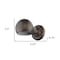 Homeroots Antique Bronze Rounded Wall Sconce 398474 - alternate 3