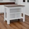 Homeroots White and Brown 41in Kitchen Island With Storage 477873 - alternate 5