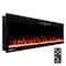 Northwest Electric Fireplace 60 in Wall Mounted with Fire Crackling Sounds & Remote to Adjust LED Flames 80-BEF-60W - alternate 1