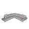 Homeroots 30" Grey Leather Foam And Steel Couch 282867 - alternate 1