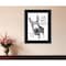Homeroots Hello Sweet Cheeks Donkey Black Framed Print Bathroom Wall Art 530068 - alternate 5