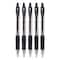 Pilot G2 Premium Gel Pen, Retractable, Extra-Fine 0.5 mm, Black Ink, Clear/Black Barrel, 5PK G25C5BLK - alternate 3