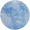 Homeroots 8' Denim Blue And Sky Blue Round Nautical Washable Indoor Outdoor Area Rug 581727 - alternate 8