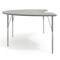 Flash Furniture Commercial Adjustable Height Kidney Activity Table-Standard Legs in LTGY XU-A4872-KIDNY-LTGRY-T-A-GG - alternate 9