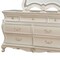 Homeroots 66" Pearl Solid and Manufactured Wood Seven Drawer Triple Dresser 490465 - alternate 6
