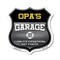 Signmission Opa's Garage I Can Fix Everything But Stupid, 18 Inch X 18 Inch, Plastic Sign SHI-P-18-490-OPA - alternate 1