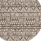 Homeroots 8' Brown And Beige Round Southwestern Washable Indoor Outdoor Area Rug 594156 - alternate 7