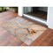 Homeroots 3' X 5' Orange Abstract Washable Non Skid Indoor Outdoor Area Rug 559697 - alternate 1