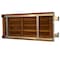 Homeroots 30" Brown Wall Mount Teak Rectangular Shower Bench 549331 - alternate 5