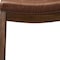 Homeroots 26" Brown Faux Leather and Solid Wood Backless Counter Height Bar Chair 632496 - alternate 6