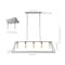 Jonathan Y Floyd 38" 5-Light Bohemian Farmhouse Iron Adjustable LED Pendant, Grey/Brass Gold JYL7521C - alternate 10