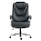 Homeroots Set of Two Black and Silver Adjustable Height Swivel Rolling Executive Office Chair 638362 - alternate 7