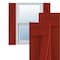 Ekena Millwork True Fit PVC Two Board Joined Board-n-Batten Shutters w/Z-Bar, Fire Red , 10 3/4W x 42H, PR TFP102BBF11X042BR - alternate 1