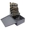 Drill America 25 Piece HSS Black & Gold KFD Split Point Jobber Length Drill Bit Set, 1.00mm - 13.00mm KFD4025-SET - alternate 1