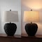 Jonathan Y Alaro 24.5" Farmhouse Coastal Water Hyacinth Basket LED Table Lamp, Black JYL6501D - alternate 6