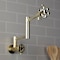 Kingston Brass Wall Mount Pot Filler Faucet, Polished Brass KS4102RX - alternate 6