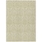 Homeroots 10' X 14' Light Green Damask Washable Non Skid Indoor Outdoor Area Rug 563861 - alternate 7