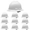 Malta Dynamics Full Brim Hard Hat, Polyethylene, 4 Point Ratchet, Type 1, Class E and G, White HHW2004-Case - alternate 8