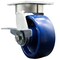 Service Caster 5 Inch Kingpinless Solid Poly Wheel Swivel Caster with Brake SCC-KP30S520-SPUR-SLB - alternate 1