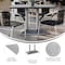 Flash Furniture 48" x 30" Outdoor Tabletop, Gray Faux Concrete, Seamless Surface Technology, 27x15 Silver Table Base ST-REC3048-CMGY-TB002S-GG - alternate 10