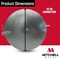 Mitchell Metal 12" Round HVAC Duct Damper, 30 Gauge Galvanized Steel Airflow Control Plate MM-91512 - alternate 5