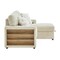 Global Furniture Usa Contemporary U0222 Ivory Pull Out Sofa Bed With Speaker And 2 Pillows U0222-IVORY-PULL OUT SOFA BED W/SPKR - alternate 6