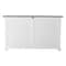 Homeroots Modern Farm Brown And White Two Door Buffet Server 388250 - alternate 7