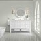 James Martin Vanities Breckenridge 60 in. Single Vanity, Bright White, w/ 3 CM Lime Delight Quartz Top 330-V60S-BW-3LDL - alternate 5