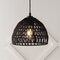 Jonathan Y Campana 10.25" 1-Light Bohemian Modern Woven Rope/Iron LED Pendant, Black JYL6513B - alternate 9