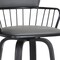 Homeroots 30" Gray And Black Faux Leather Swivel Low Back Bar Height Bar Chair 534443 - alternate 7