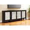 Homeroots 72" Black And Silver Mirrored Solid Wood Distressed Solid Console Table 374207 - alternate 4