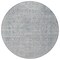 Homeroots 8' Silver And Beige Round Abstract Washable Indoor Outdoor Area Rug 616030 - alternate 5