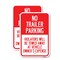 Signmission No Parking Sign No Trailer Parking Violators Will Be To, 12'' X 18'', Heavy Gauge Aluminum, 2PK A-1218-2PACK-23663 - alternate 1