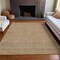 Homeroots 8' X 10' Beige And Taupe Striped Washable Indoor Outdoor Area Rug 615653 - alternate 7