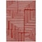 Homeroots 10' X 14' Red And Ivory Geometric Washable Indoor Outdoor Area Rug 600863 - alternate 8