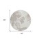 Homeroots 8' Ivory Beige And Taupe Round Floral Washable Indoor Outdoor Area Rug 589544 - alternate 7